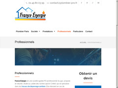 Détails : Plombier professionnel à Paris